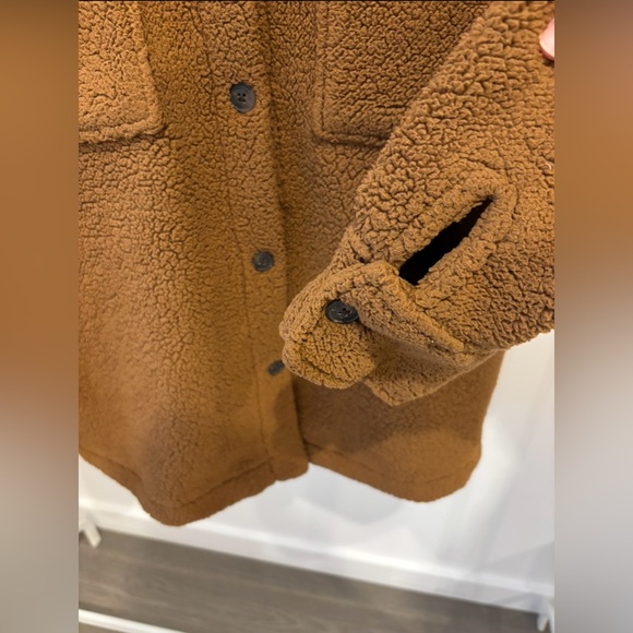 | Weatherproof Vintage | Brown Sherpa Shacket Size Small - Picture 8 of 14